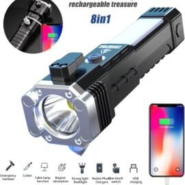 PORTABLE 3W RECHARGEABLE TORCH LED FLASHLIGHT